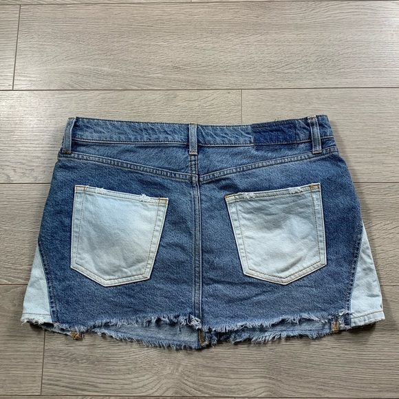 We The Free By Free People Patchwork Mini Denim Skirt - Picture 6 of 14